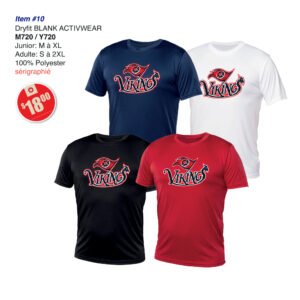 Items 10 Vikings Dryfit Blank Activwear M720 Y720 2025